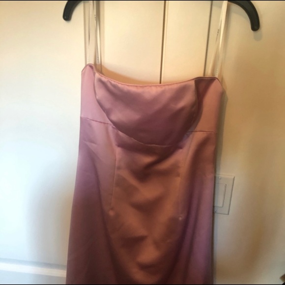 ABS Evening by Allen B Schwartz Pink Strapless Evening Gown Size 6 - Picture 2 of 6